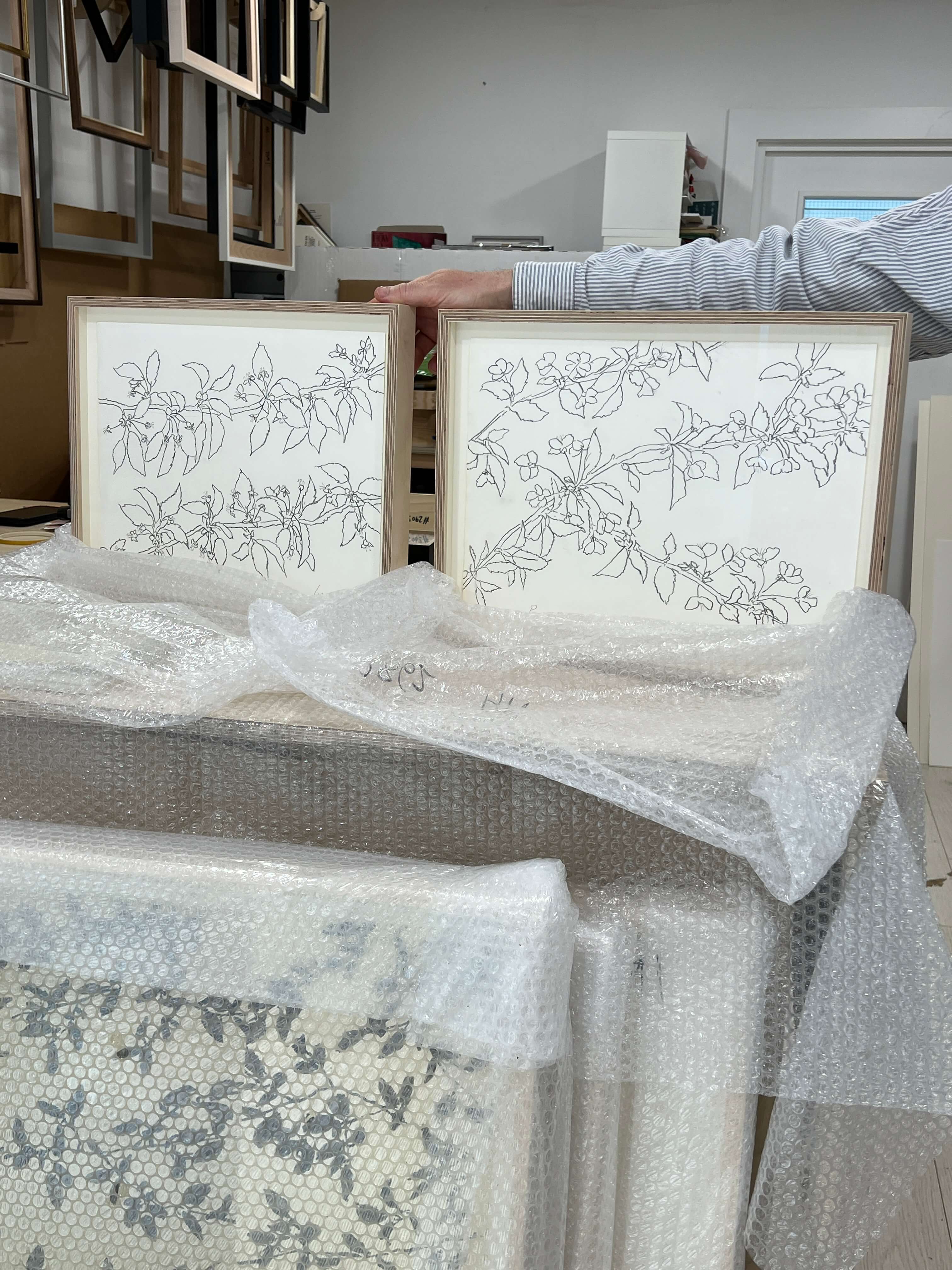 Contemporary Fine Art graphite artwork by Lucy Auge inspired by seasonal landscape observation