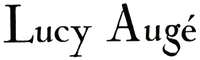 Black text 'Lucy Augé' on a white background